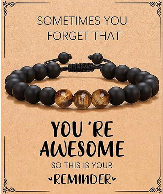 Hot Gift Bracelet Birthday Christmas Gift Jewelry Tiger Eye Black Frosted Bracelet Manufacturers