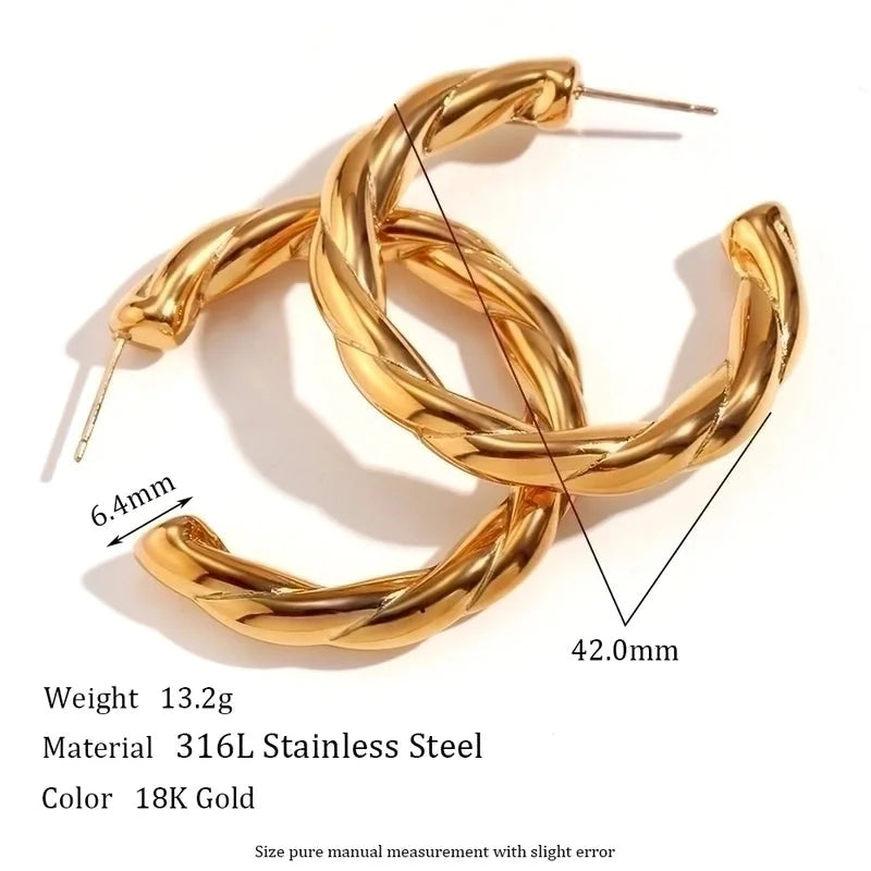 1 Pair Minimalist Classic Style Solid Color Plating 304 Stainless Steel Rhinestones 18K Gold Plated Ear Studs