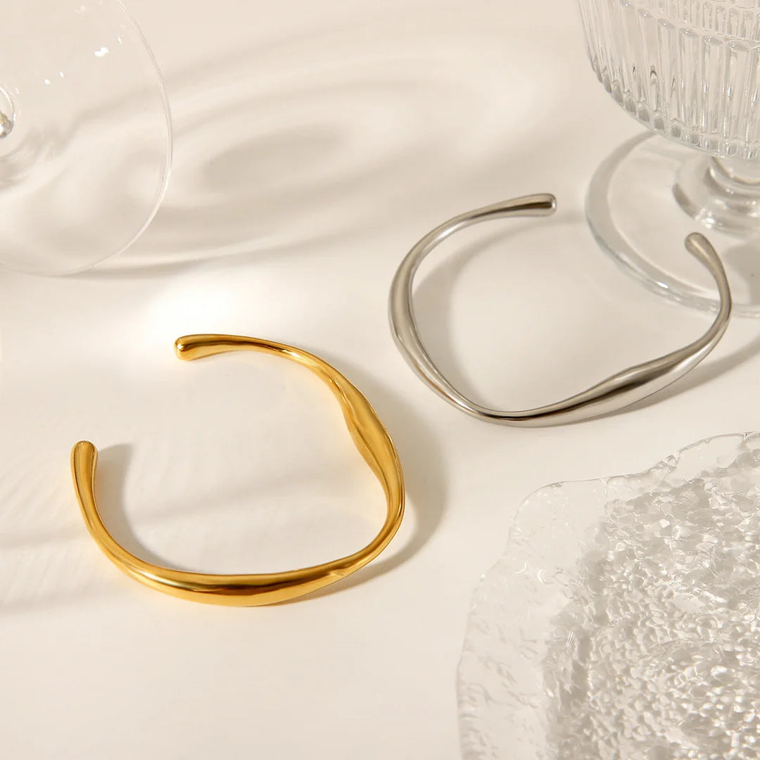 IG Style Circle Stainless Steel Electroplating Bangles