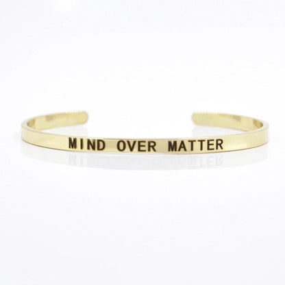 Minimalist Letter Stainless Steel Bangle