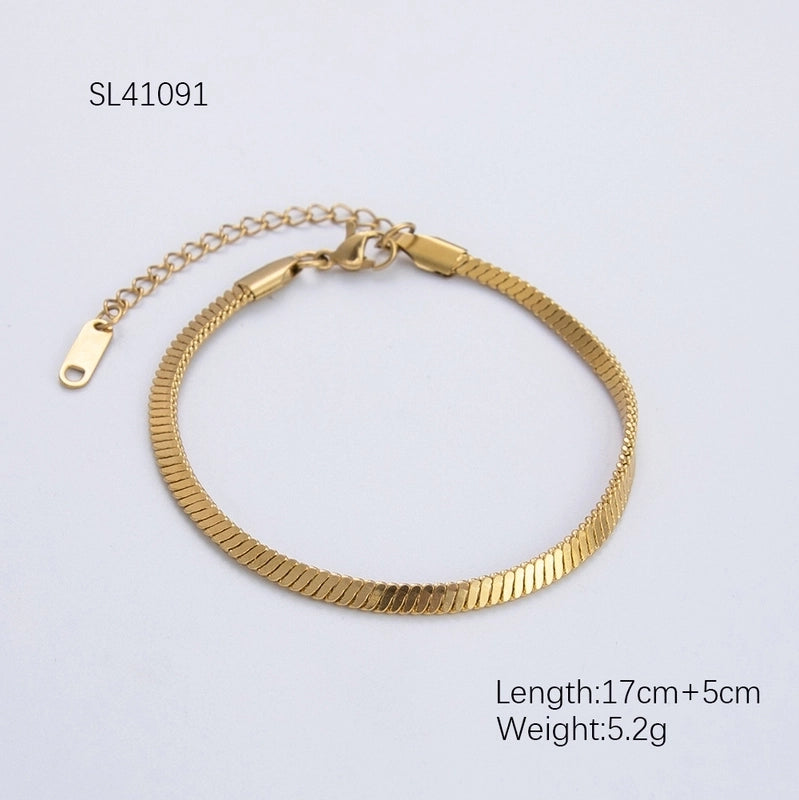 Retro Waves 304 Stainless Steel Bracelets In Bulk