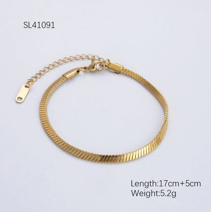 Retro Waves 304 Stainless Steel Bracelets In Bulk