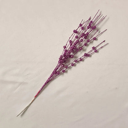 Christmas Decoration Gift Christmas Tree Garland Rattan DIY Decoration Accessories Gold Pink Sequins Simulation Berry Handle Bundle