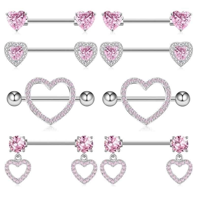 1 Piece 1 Set 1 Pair Belly Rings Minimalist Solid Color 304 Stainless Steel Inlay Rhinestones Belly Rings