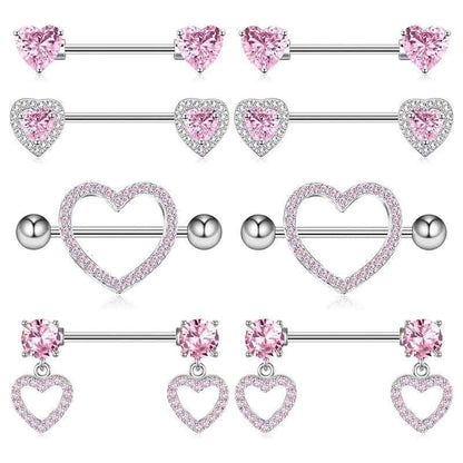 1 Piece 1 Set 1 Pair Belly Rings Minimalist Solid Color 304 Stainless Steel Inlay Rhinestones Belly Rings