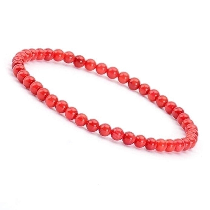 1 Piece Minimalist Round Natural Stone Beaded Bracelets