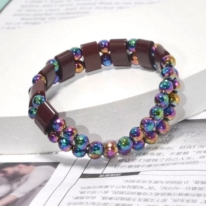 Minimalist Colorful Obsidian Beaded Unisex Bracelets 1 Piece