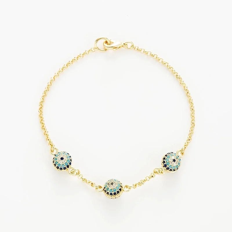 Copper Elegant Gold Plated Leaves Heart Shape Zircon Bracelets