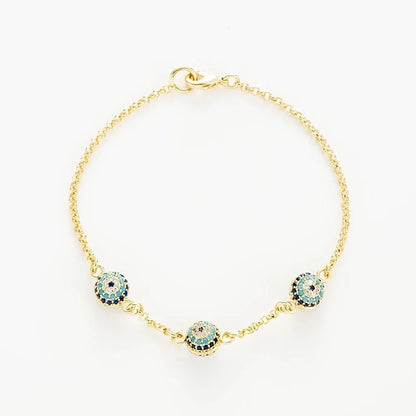 Copper Elegant Gold Plated Leaves Heart Shape Zircon Bracelets