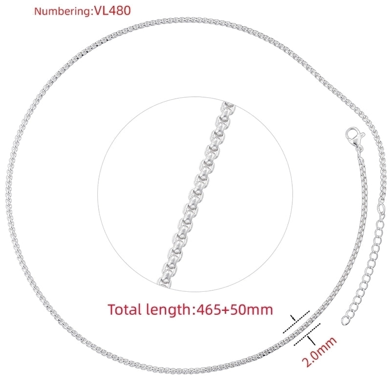 Hip-Hop Minimalist Solid Color Copper 18K Gold Plated Necklace