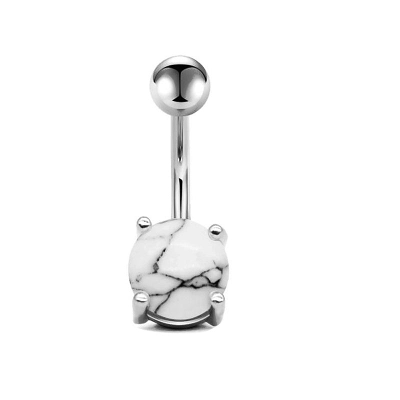 Minimalist Geometric Stainless Steel Plating Belly Ring 1 Piece
