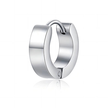 10 PCS/Package Basic Minimalist Commute Geometric Plating 304 Stainless Steel Hoop Earrings