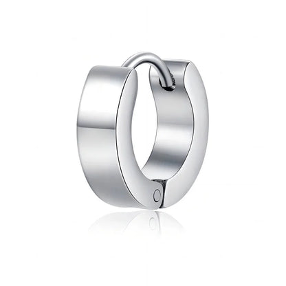 10 PCS/Package Basic Minimalist Commute Geometric Plating 304 Stainless Steel Hoop Earrings