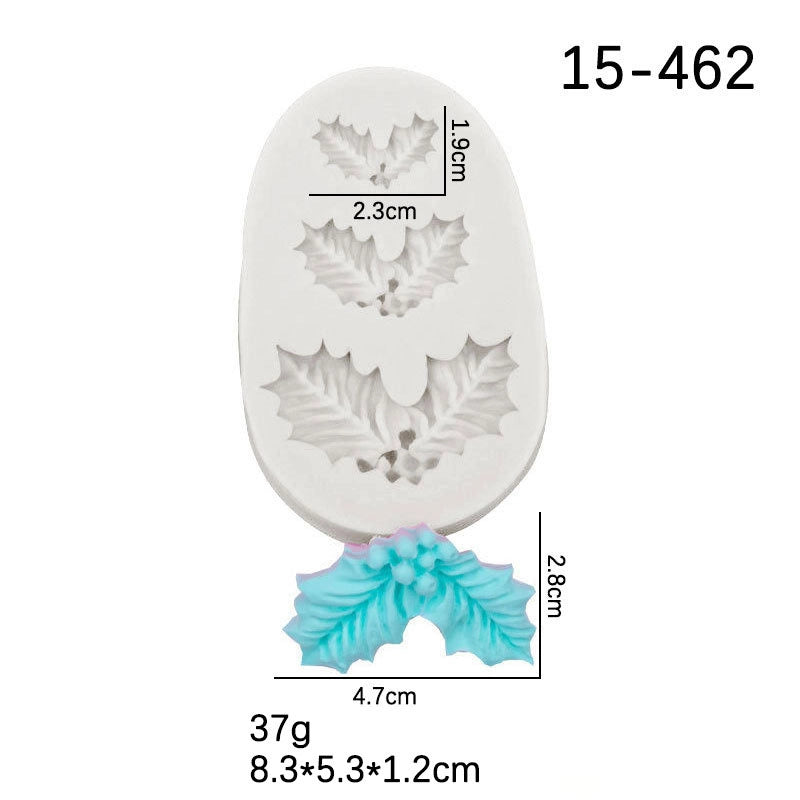 Christmas Casual Elegant Cute Christmas Hat Christmas Socks Silica Gel Kitchen Molds 1 Piece 1 Set