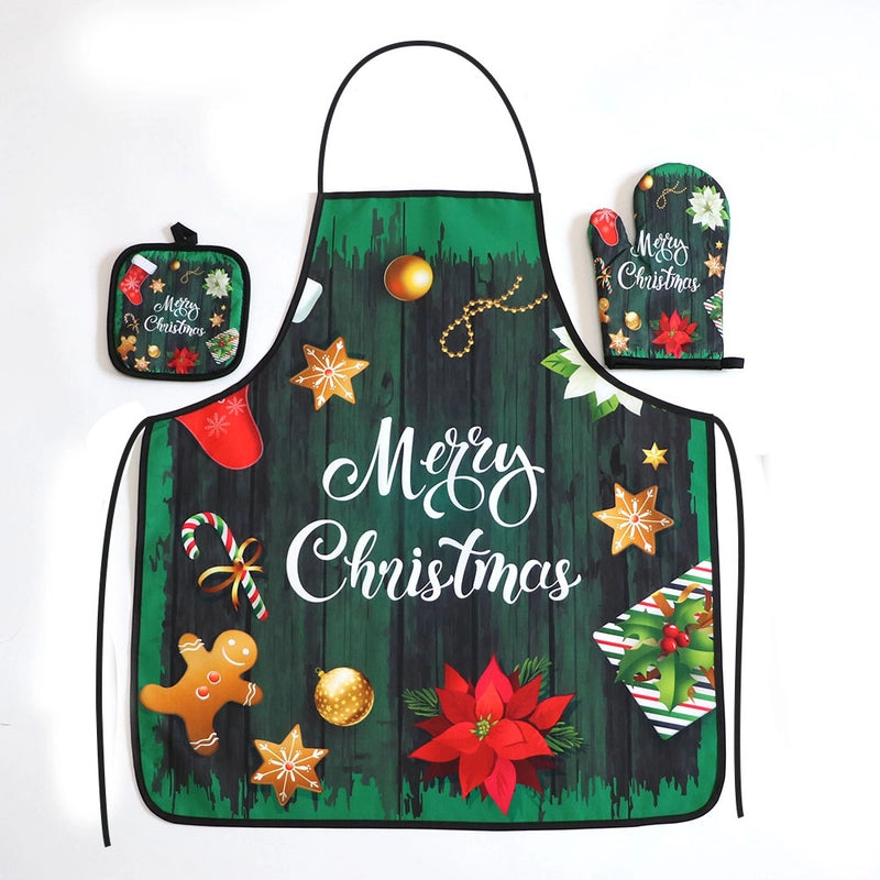 Christmas Vacation Tie Dye Polyester Apron 1 Set