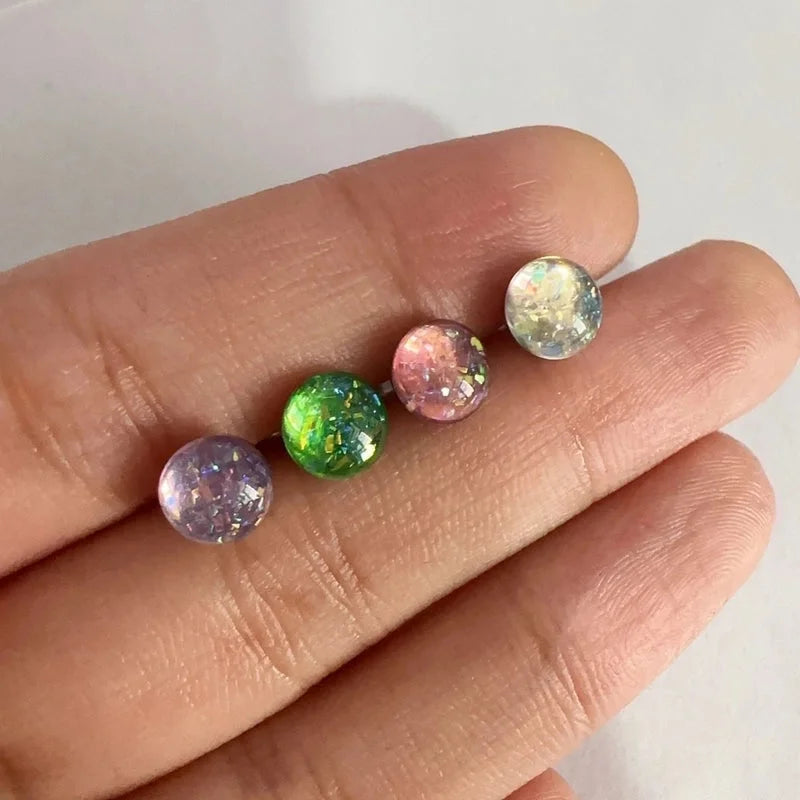 Minimalist Geometric Titanium Steel Plating Tongue Nail 1 Piece