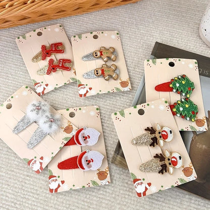 Women's Minimalist Classic Style Color Block Cloth Flakes Hair Clip