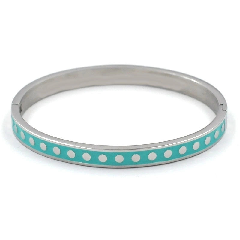 Streetwear Round Dots Stainless Steel Bangle In Bulk