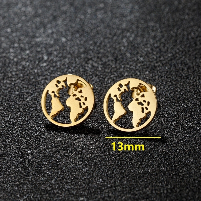 1 Pair Sweet Minimalist Artistic Animal Irregular Polishing Plating 304 Stainless Steel 18K Gold Plated Ear Studs