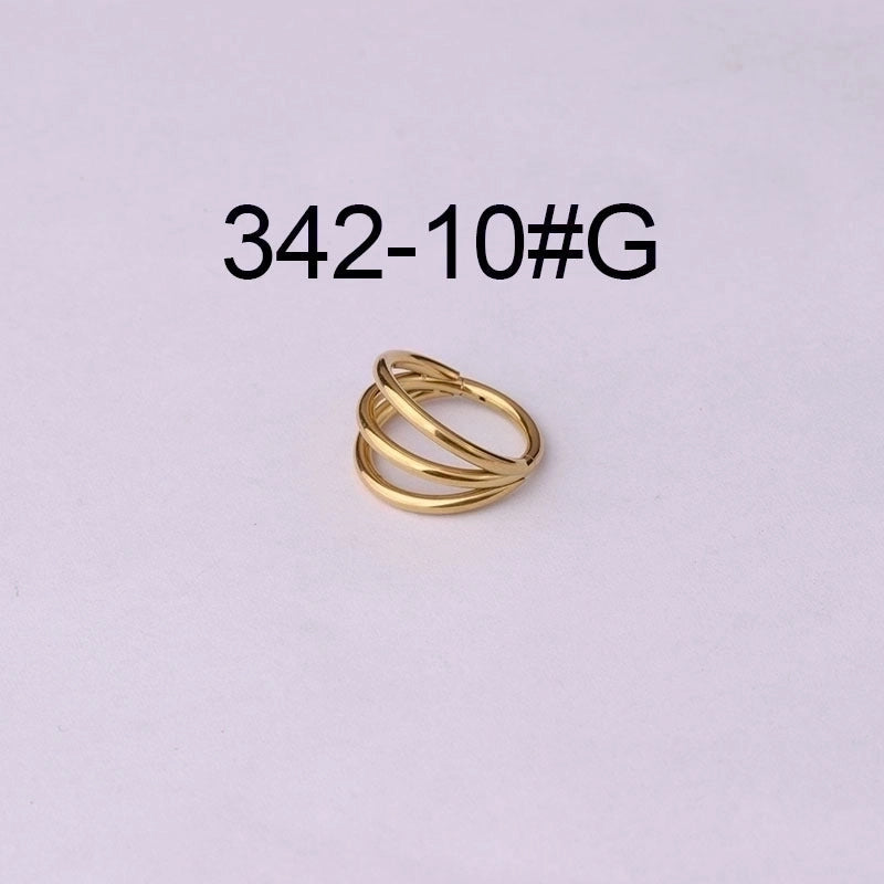 316 Stainless Steel Fashion Plating Geometric Earrings