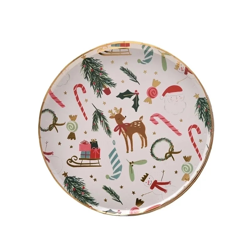 Christmas Cute Classic Animal Party Tableware Tableware