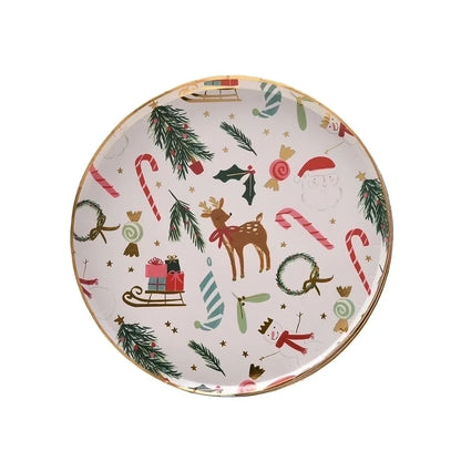 Christmas Cute Classic Animal Party Tableware Tableware