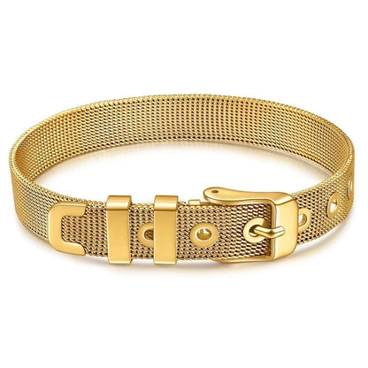 Vintage Style Classic Style Roman Style Roman Numeral Titanium Steel 18K Gold Plated Bangle In Bulk Stainless Steel Bracelets