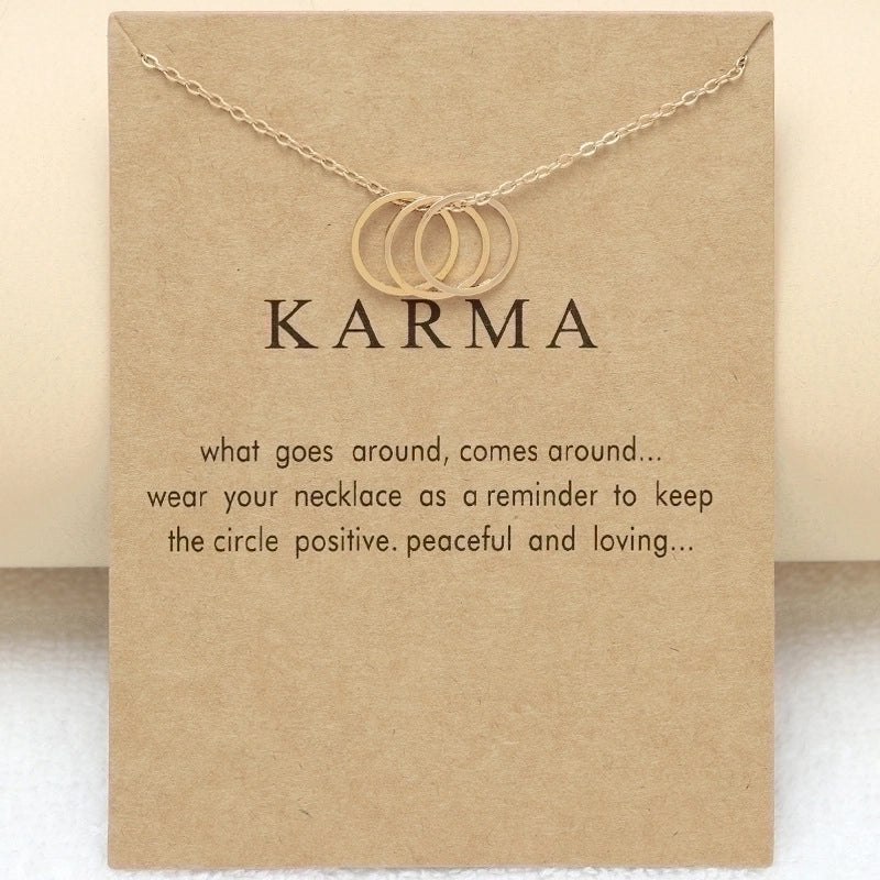 Minimalist Commute Circle Copper Plating Necklace