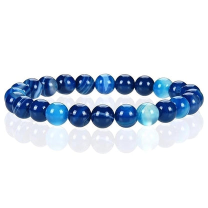 Minimalist Classic Style Round Natural Stone Bracelets In Bulk