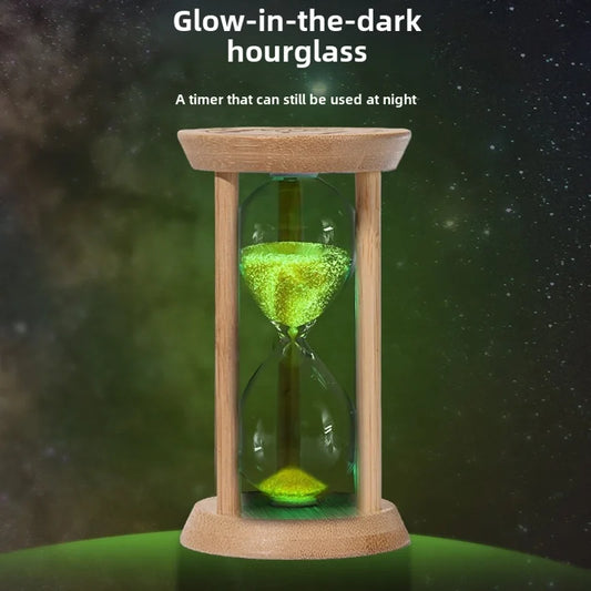 Creative Bamboo Fluorescent Timer Home Bedroom Ornaments 1-30 Minutes Luminous Time High Sense