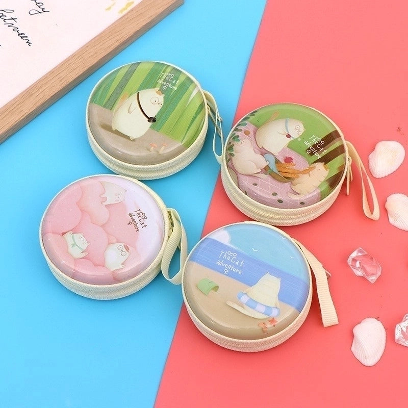 Unisex Santa Claus Tinplate Zipper Kids Wallets