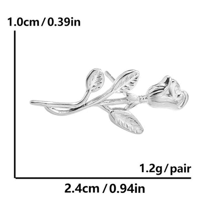1 Pair Minimalist Flower Butterfly Plating 304 Stainless Steel 18K Gold Plated Ear Studs
