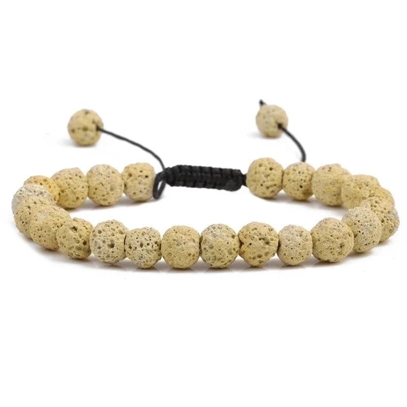 Fashion Geometric Agate No Inlaid Natural Stone Bracelet In Bulk