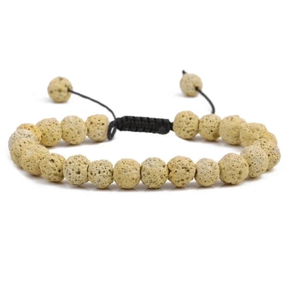 Fashion Geometric Agate No Inlaid Natural Stone Bracelet In Bulk