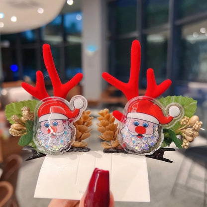 Christmas Cartoon Style Antlers Plastic Festival Costume Props