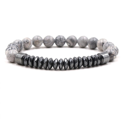 Minimalist Geometric Natural Stone Beaded Bracelets 1 Piece