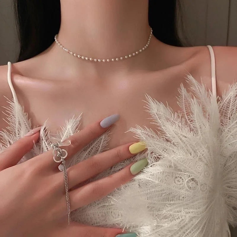 Minimalist Commute Heart Shape Alloy Inlay Zircon Women's Pendant Necklace Necklace