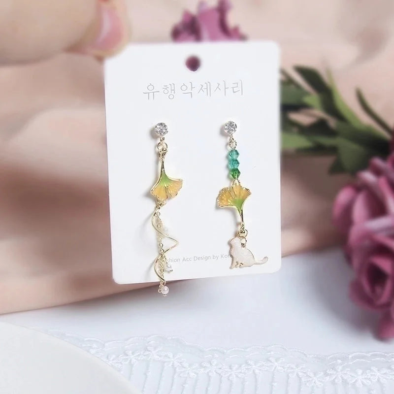 1 Pair Fashion Flower Alloy Plating Artificial Pearls Rhinestones Women\'s Drop Earrings