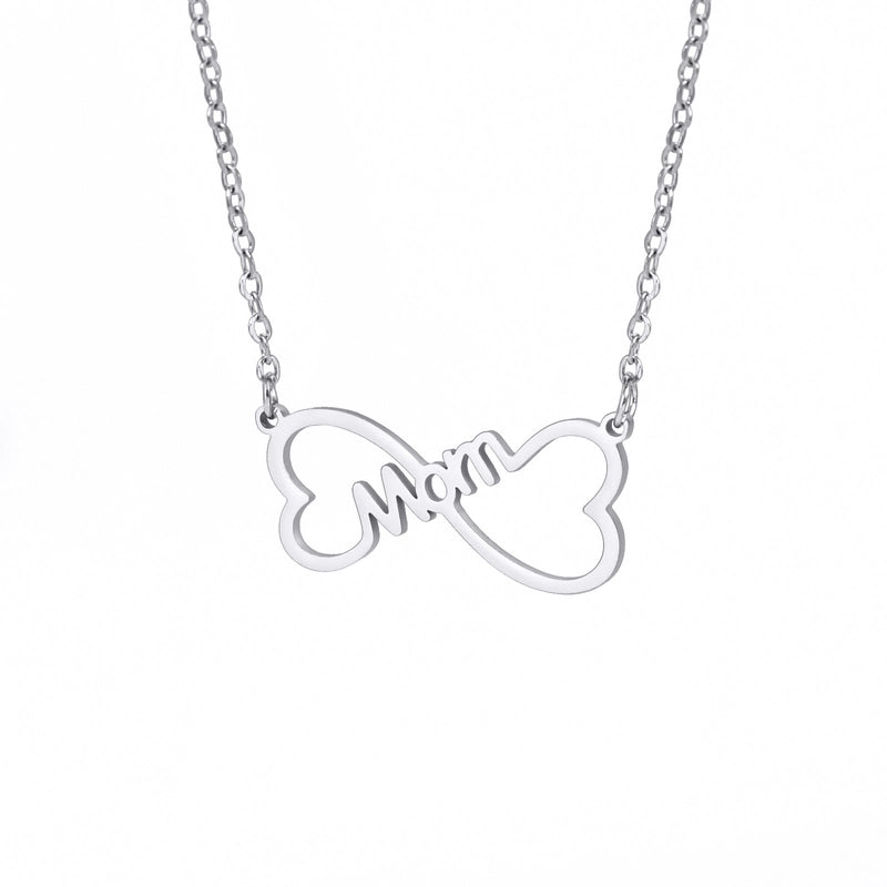 Casual Letter Heart Shape 304 Stainless Steel 14K Gold Plated Asymmetrical Pendant Necklace