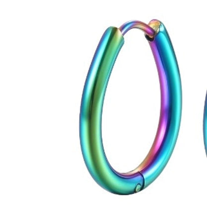 1 Piece Fashion Square Plating 201 Stainless Steel 18K Gold Plated Earrings