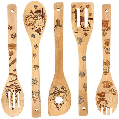 Minimalist Animal Letter Bamboo Shovel Kit 5 Pieces Set