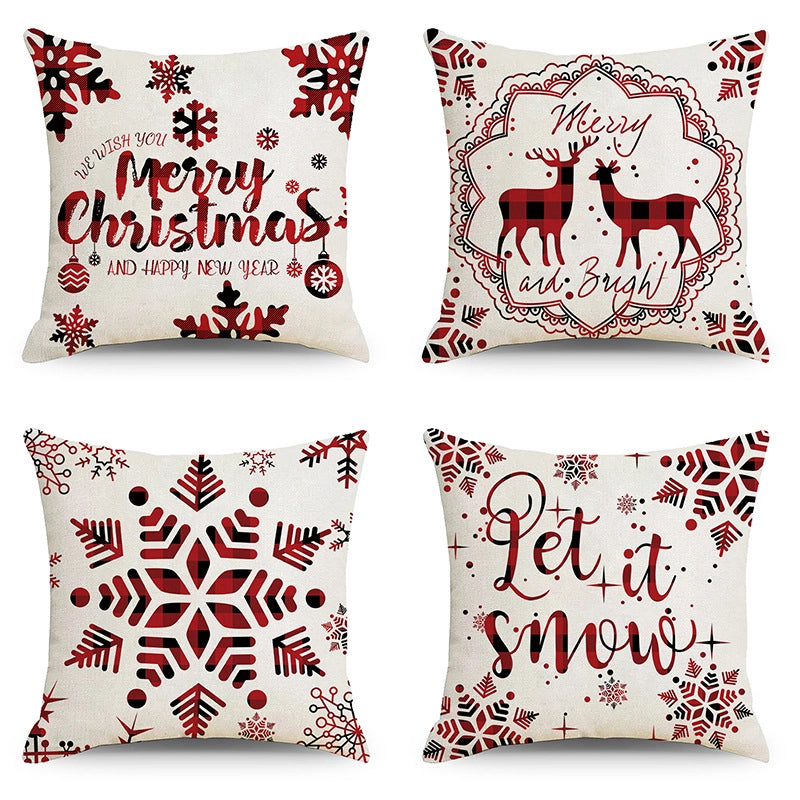 Christmas Combination Pillow Case New Home Sofa Decoration Cushion Pillow Case Manufacturers