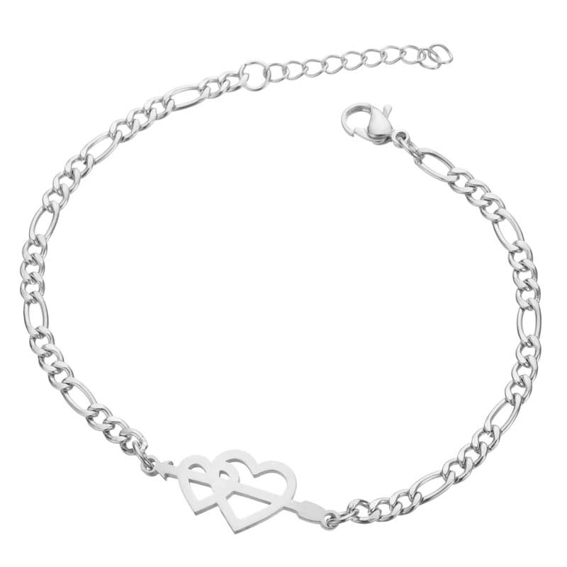 Fashion Butterfly Snowflake Stainless Steel Bracelets 1 Piece