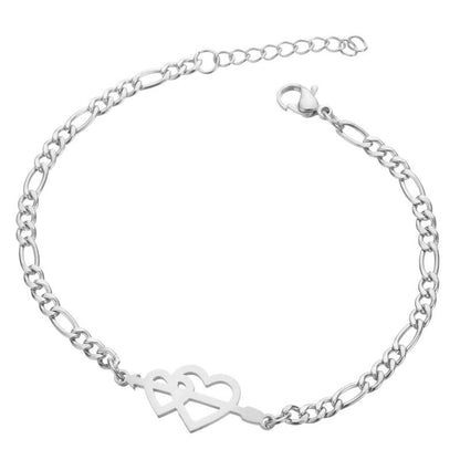Fashion Butterfly Snowflake Stainless Steel Bracelets 1 Piece