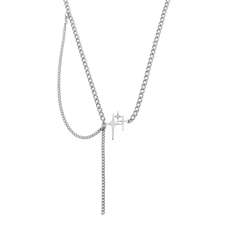 Fashion Heart Shape Butterfly Alloy Pearl Plating Women's Layered Necklaces Pendant Necklace 1 Piece