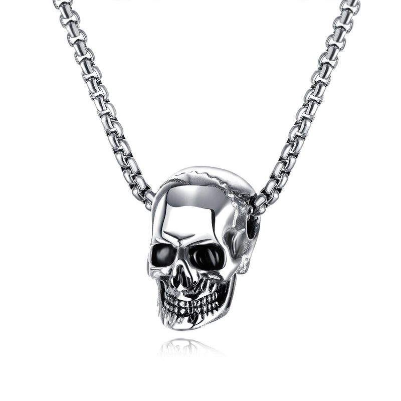Casual Punk Skull Alloy Plating Halloween Men's Pendant Necklace