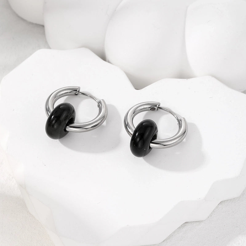 6 Pieces Minimalist Geometric 201 Stainless Steel Alloy Drop Earrings