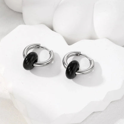 6 Pieces Minimalist Geometric 201 Stainless Steel Alloy Drop Earrings