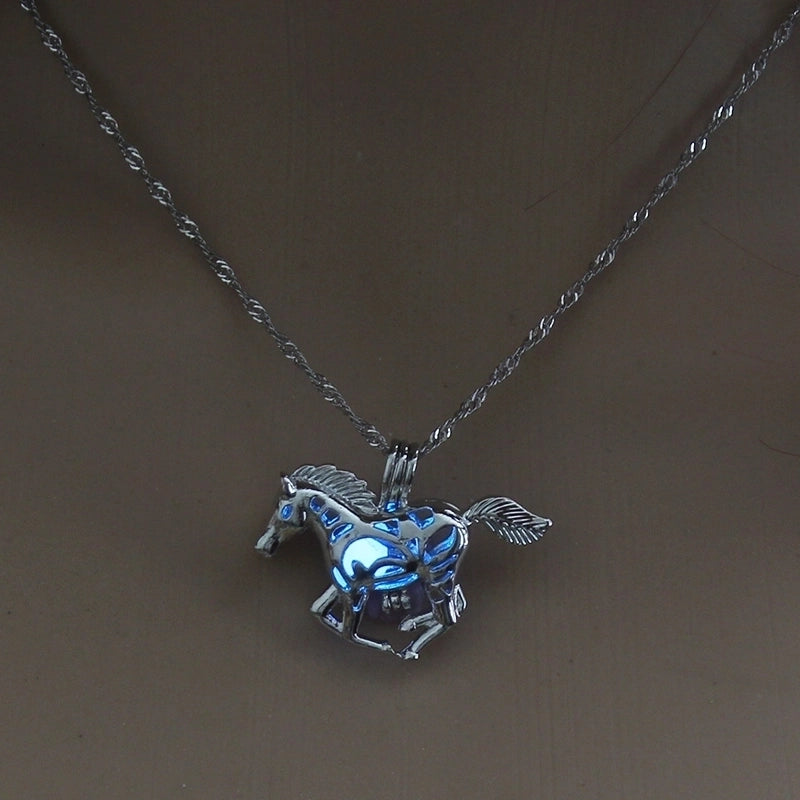 Luminous Hollow Snowflake Pendant Necklace