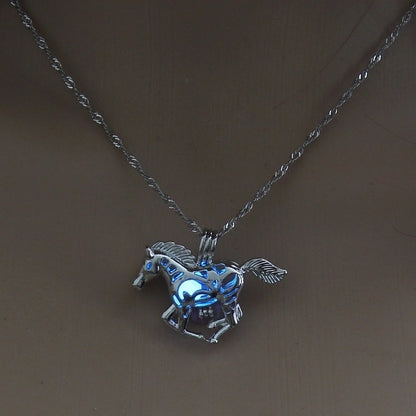 Luminous Hollow Snowflake Pendant Necklace